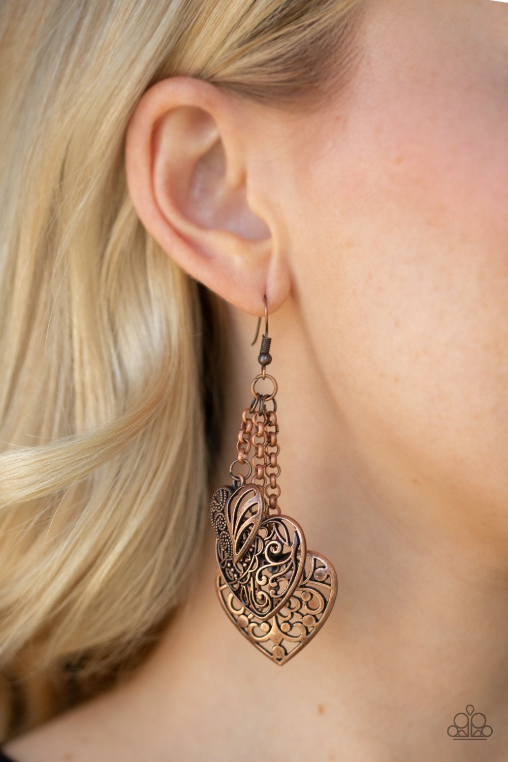 Once Upon A Heart Copper Earring