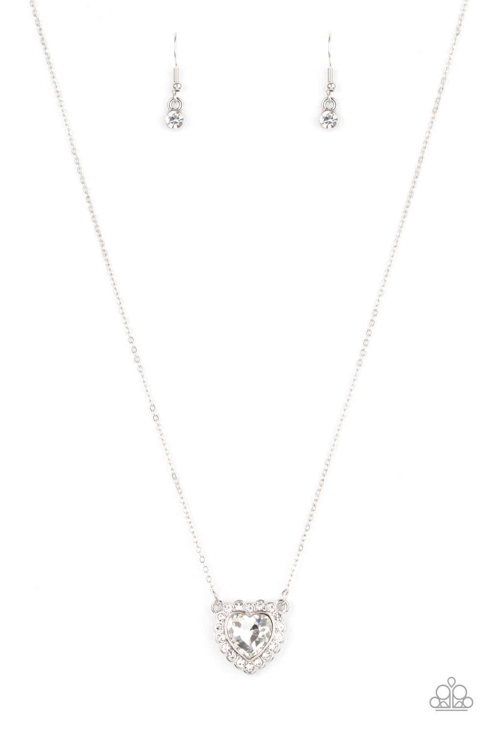 Out of the GLITTERY-ness of Your Heart White Necklace