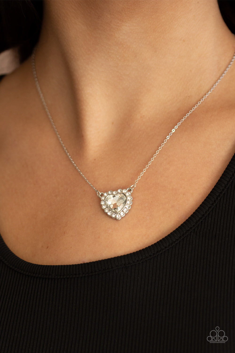 Out of the GLITTERY-ness of Your Heart White Necklace