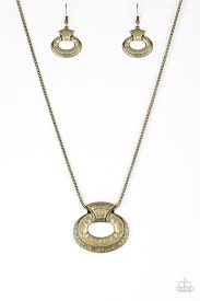 Retro Rebel Brass Necklace