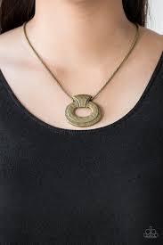 Retro Rebel Brass Necklace