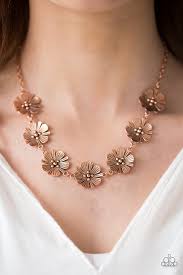 Poppin' Poppies Copper Necklace