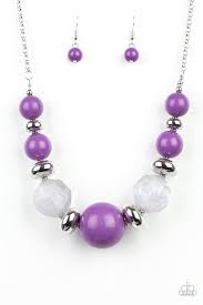 Daytime Drama Purple Necklace