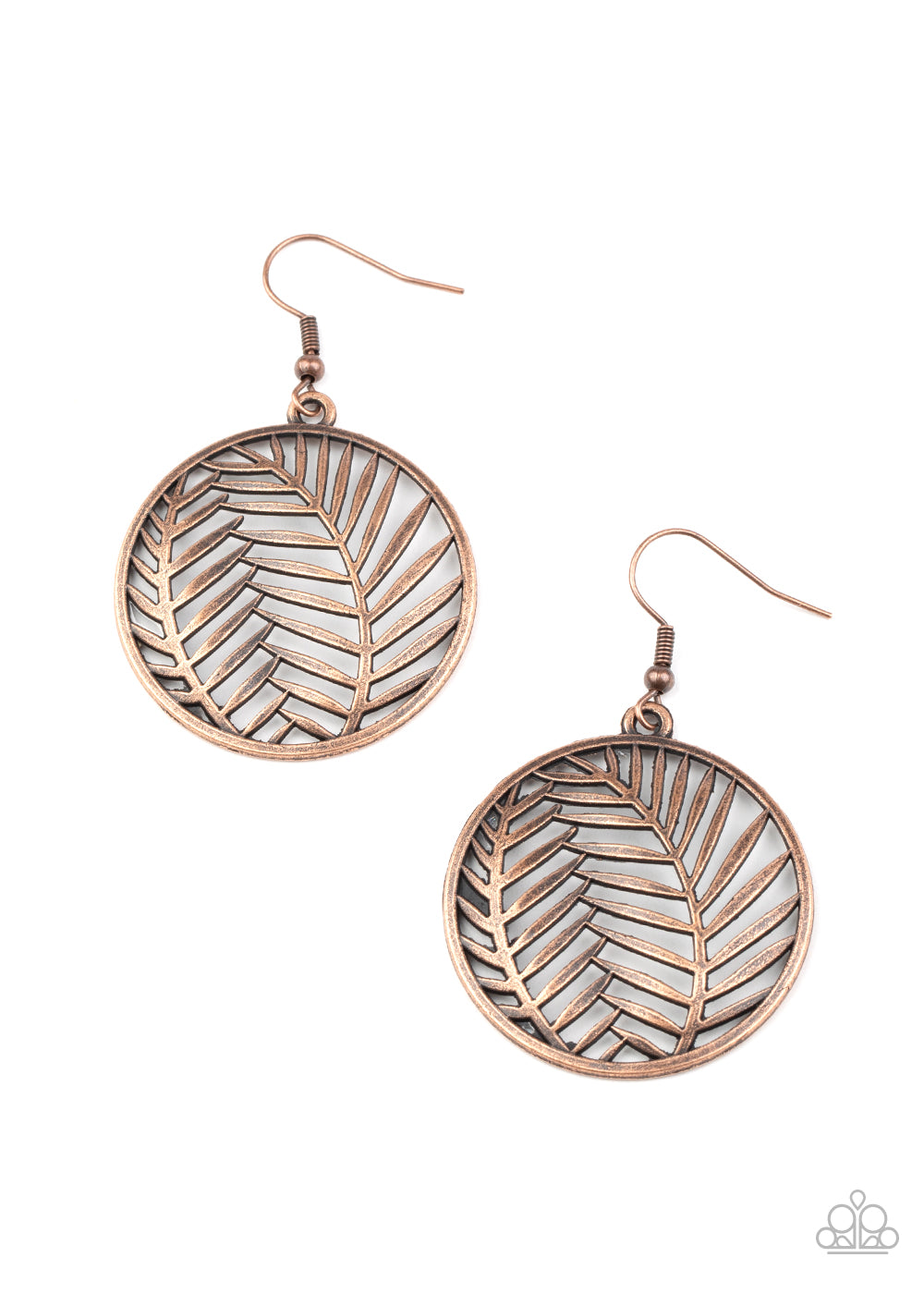Palm Perfection Copper Earring