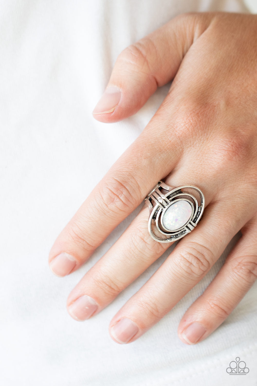 Peacefully Pristine White Ring