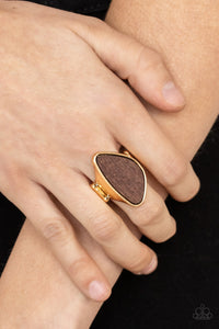 Perfectly Petrified Ring (Gold, Black)