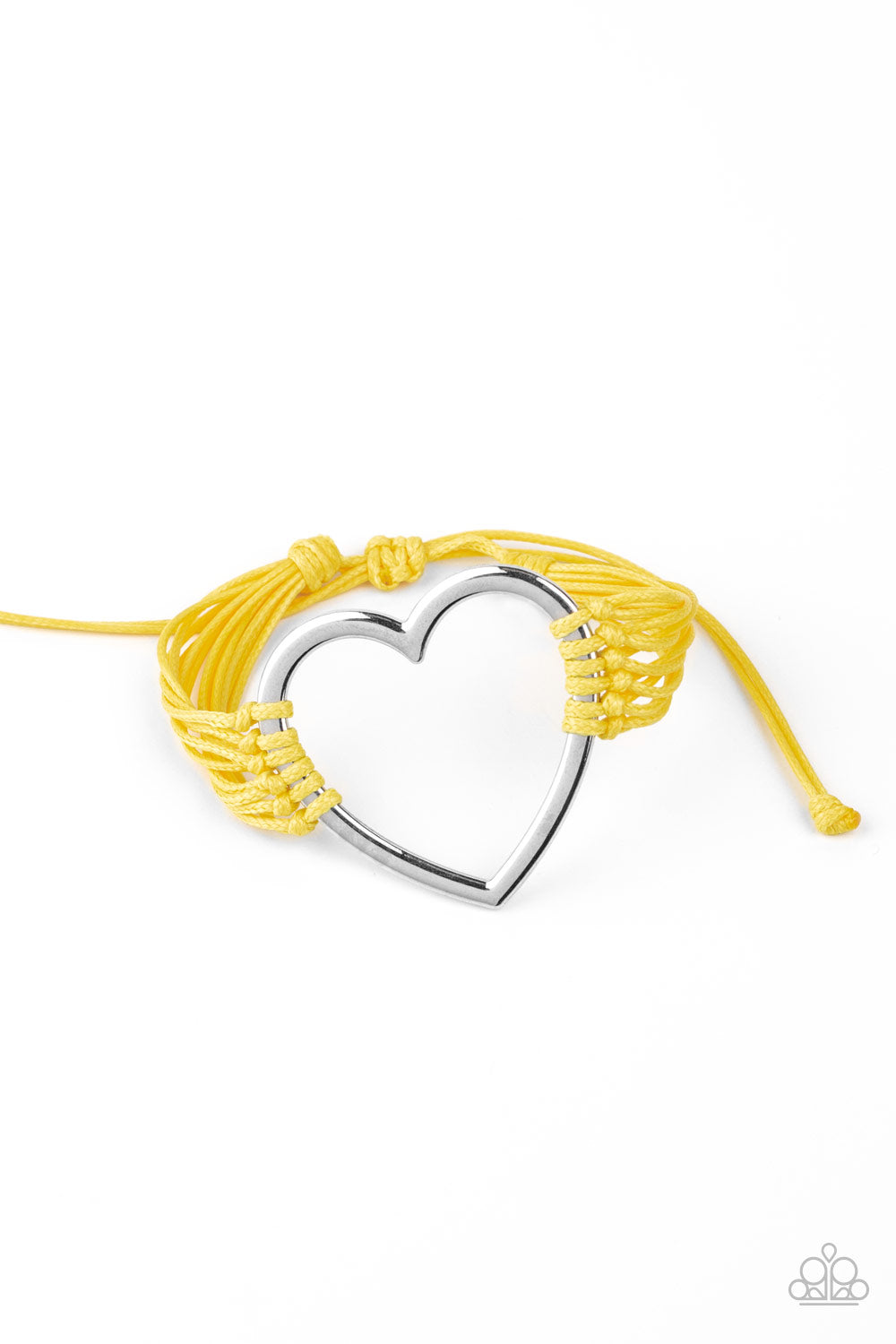 Playing With My HEARTSTRINGS Yellow Bracelet