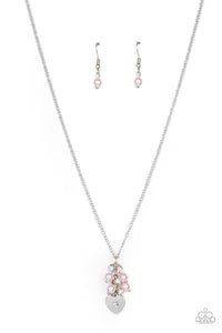 Pop It and LOCKET Necklace (Multi, Pink)