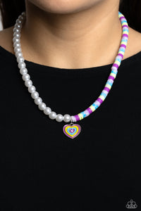 Precise Psychedelic Necklace (Black, Purple)