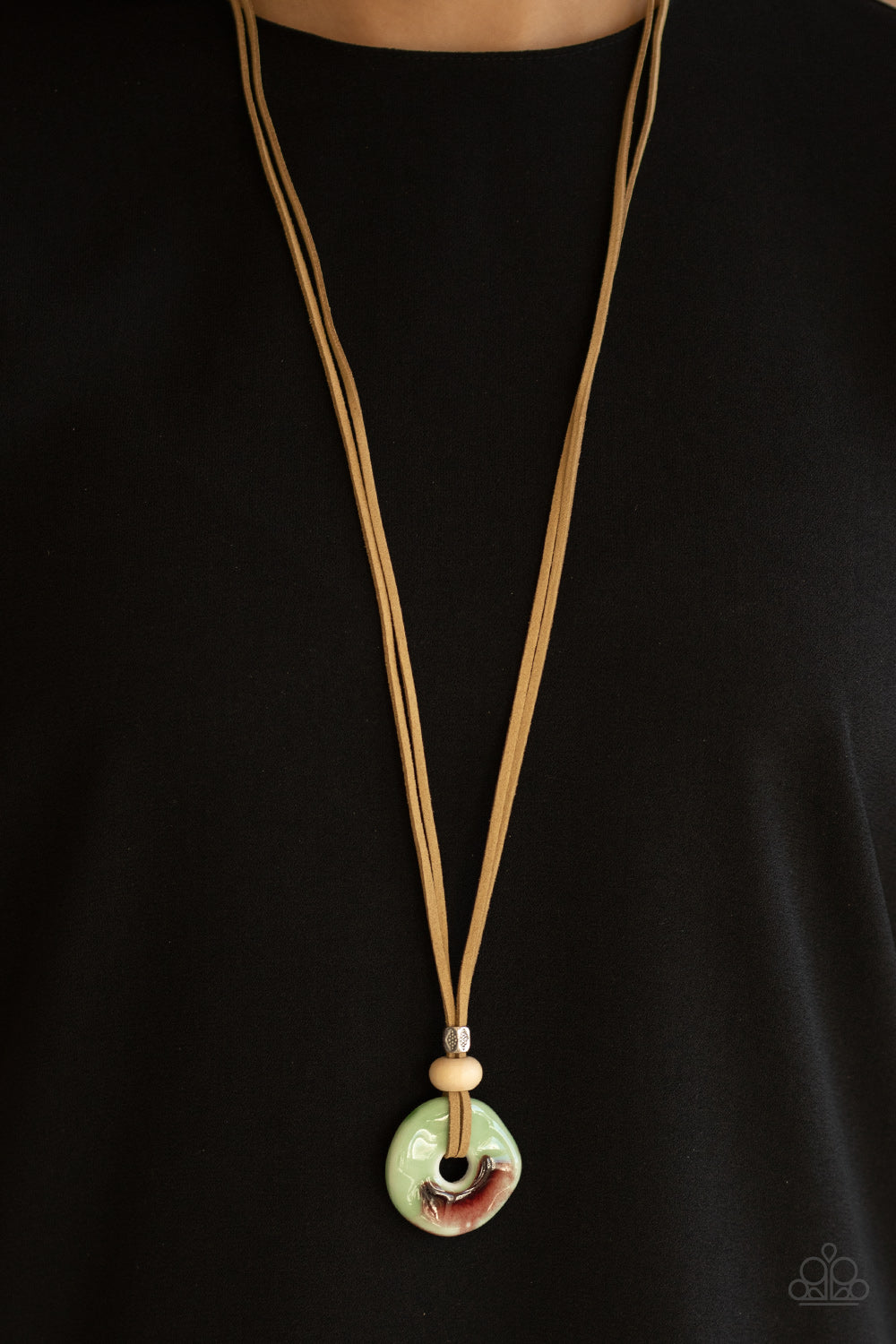 Primal Paradise Green Necklace