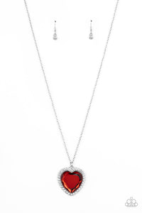Prismatically Twitterpated Necklace (Multi, Red, Silver)