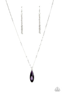 Prismatically Polished Necklace (Black, Purple, White)