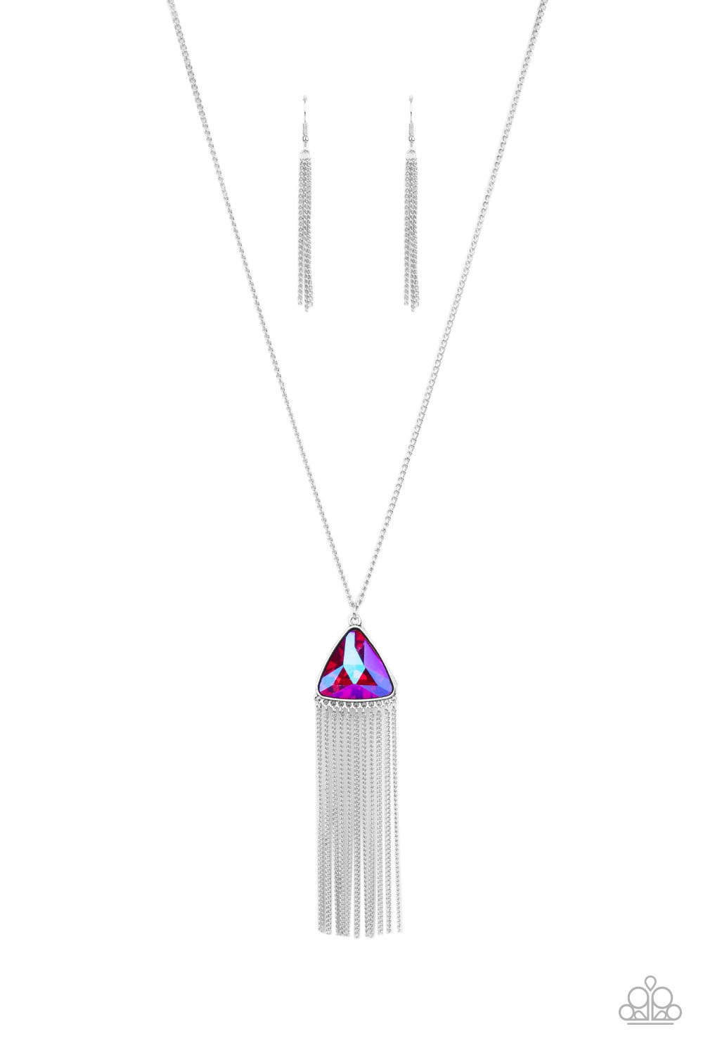 Proudly Prismatic Necklace ( Blue,Pink)