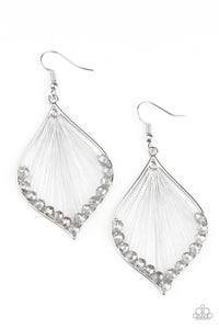 Pulling At My HARP Strings Silver Earring