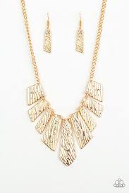 Texture Tigress Gold Necklace