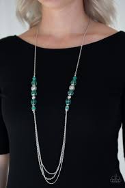 Native New Yorker Necklace (Black, Green)