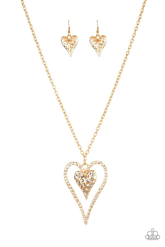Hardened Hearts Gold Necklace