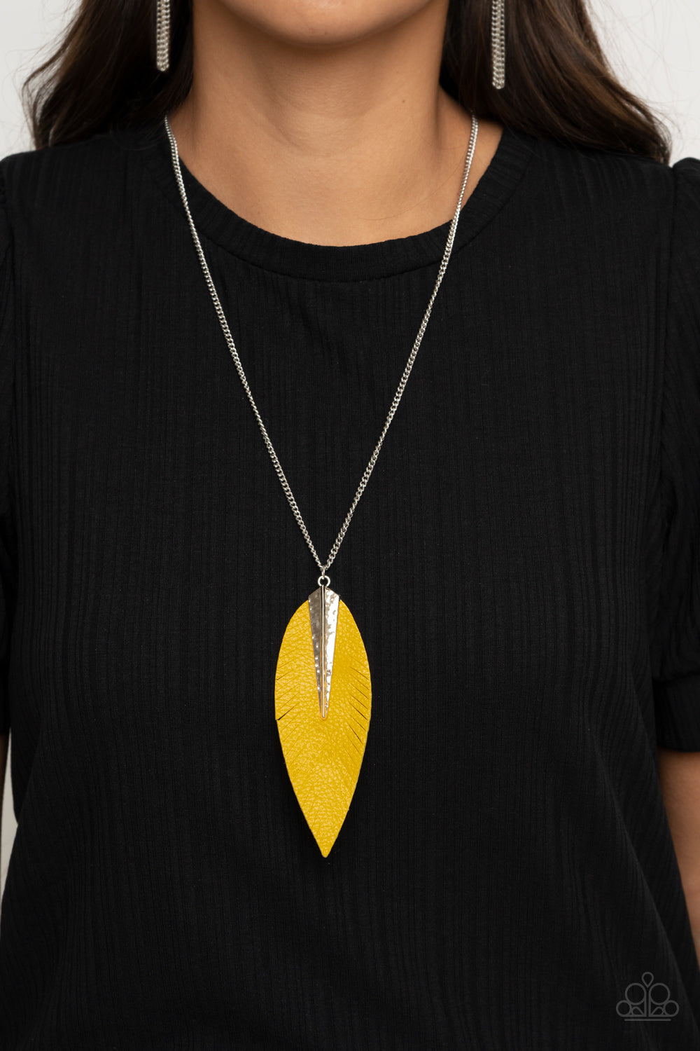 Quill Quest Yellow Necklace
