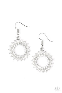 Wreathed In Radiance White Earring