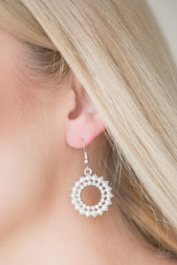 Wreathed In Radiance White Earring