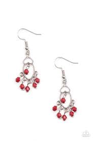 Midnight Banquet Red Earring