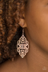 Ornately Ornate Rose Gold Earring