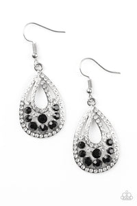 Sparkling Stardom Earring (Black, White)