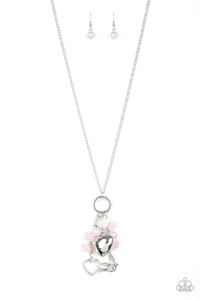I Will Fly Pink Necklace