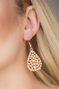 Sparkle Brighter Shiny Copper Earring