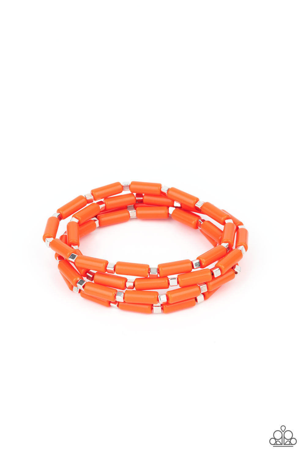 Radiantly Retro Bracelet (Orange, Yellow)