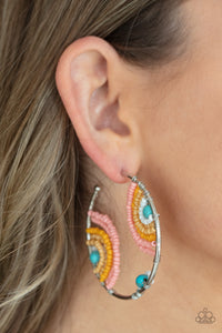 Rainbow Horizons Hoop Earring (Multi, Orange)