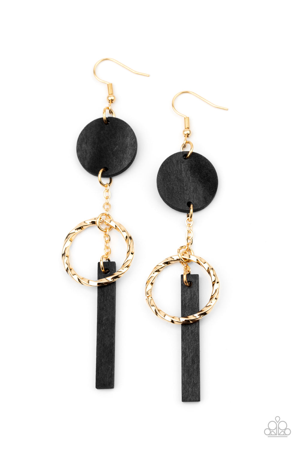 Raw Refinement Black Earring