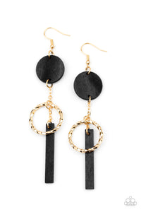 Raw Refinement Black Earring