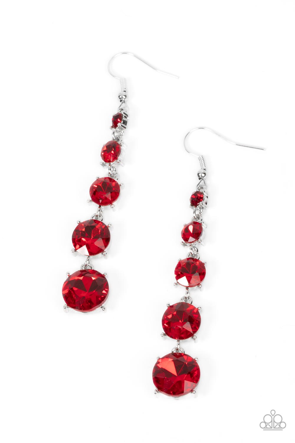 Red Carpet Charmer Earring (White, Red)