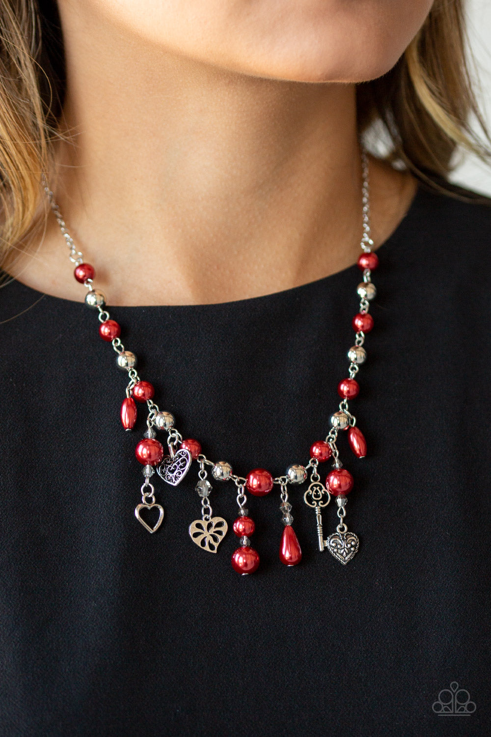 Renaissance Romance Red Necklace