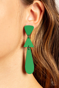 Retro Redux Earring (Multi, Green)