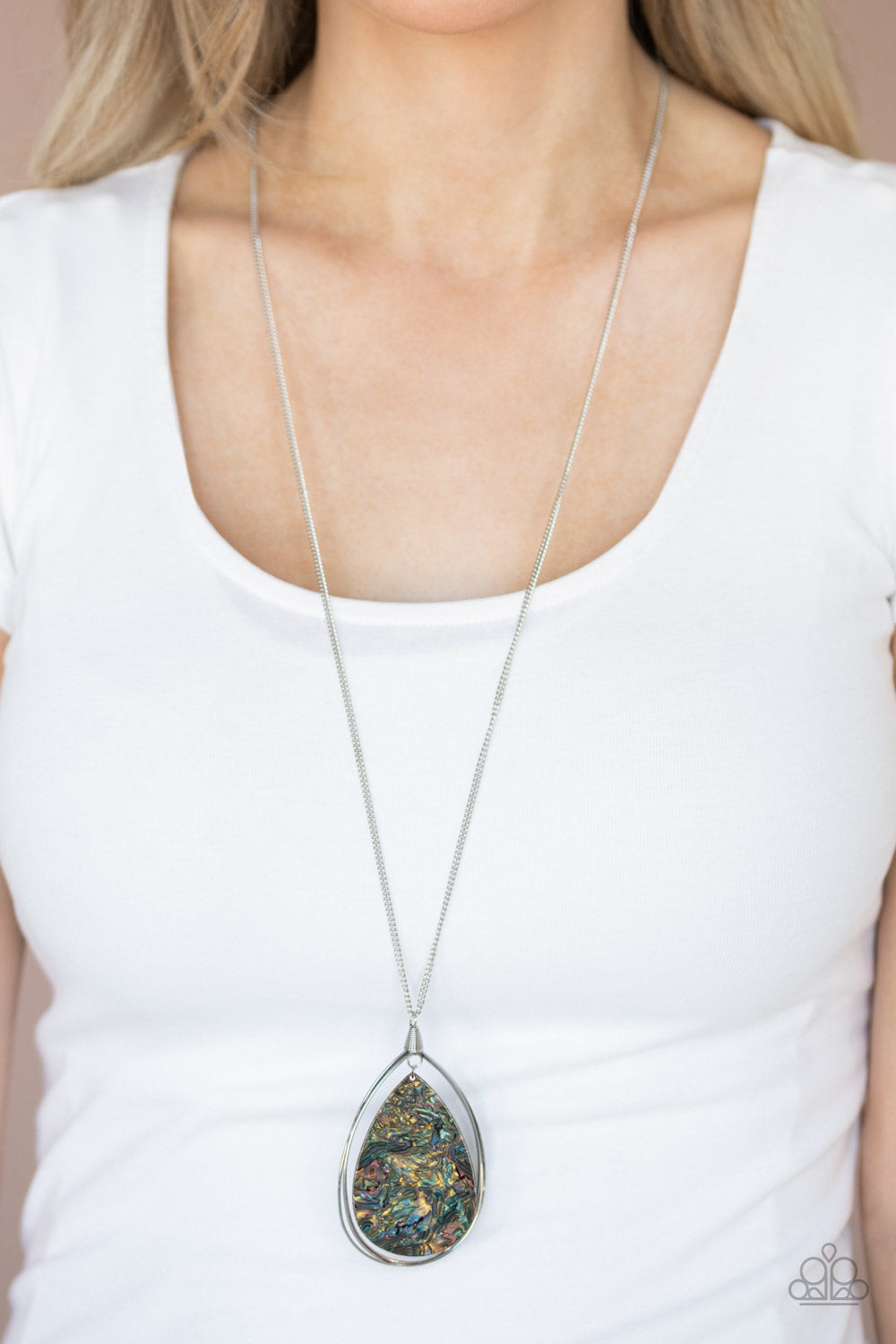 Retrograde Radiance Green Multi Necklace