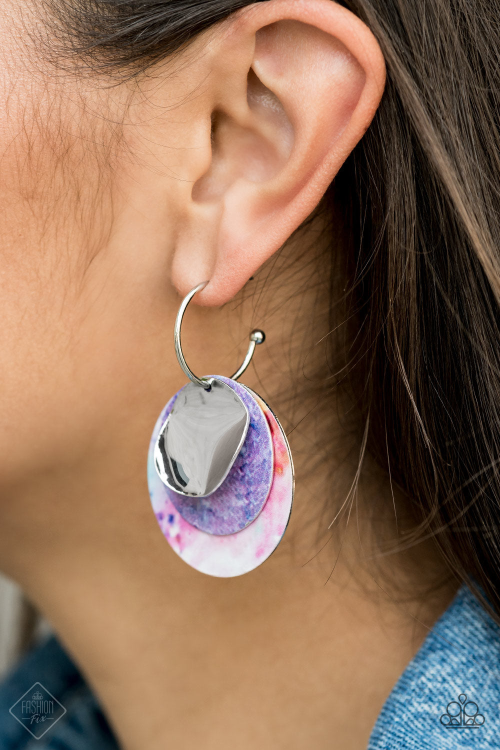 Ride or TIE DYE Multi Earring