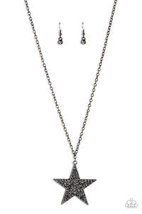 Rock Star Sparkle (Gold, Black) Necklace