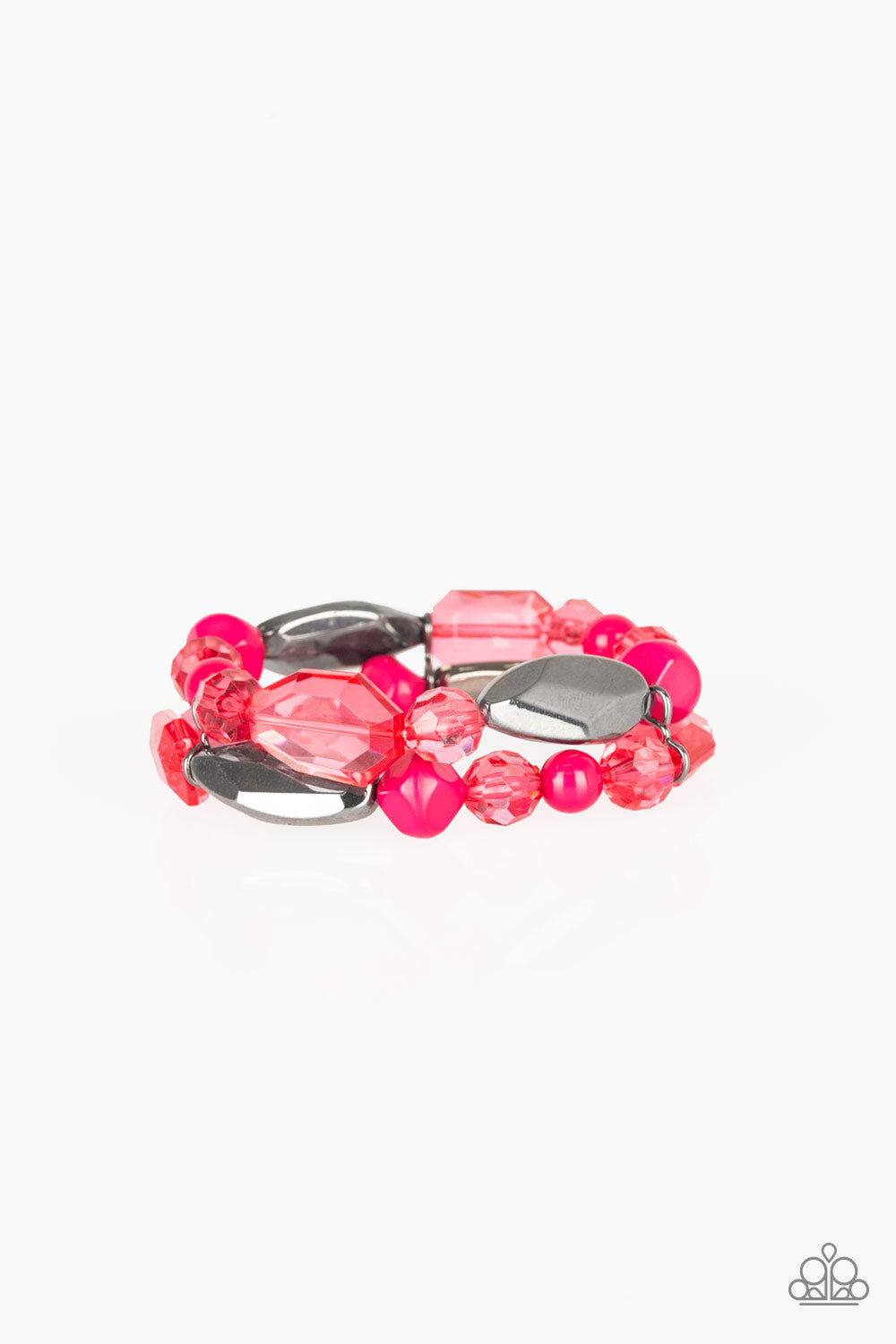 Rockin Rock Candy Bracelet (Pink, Red)