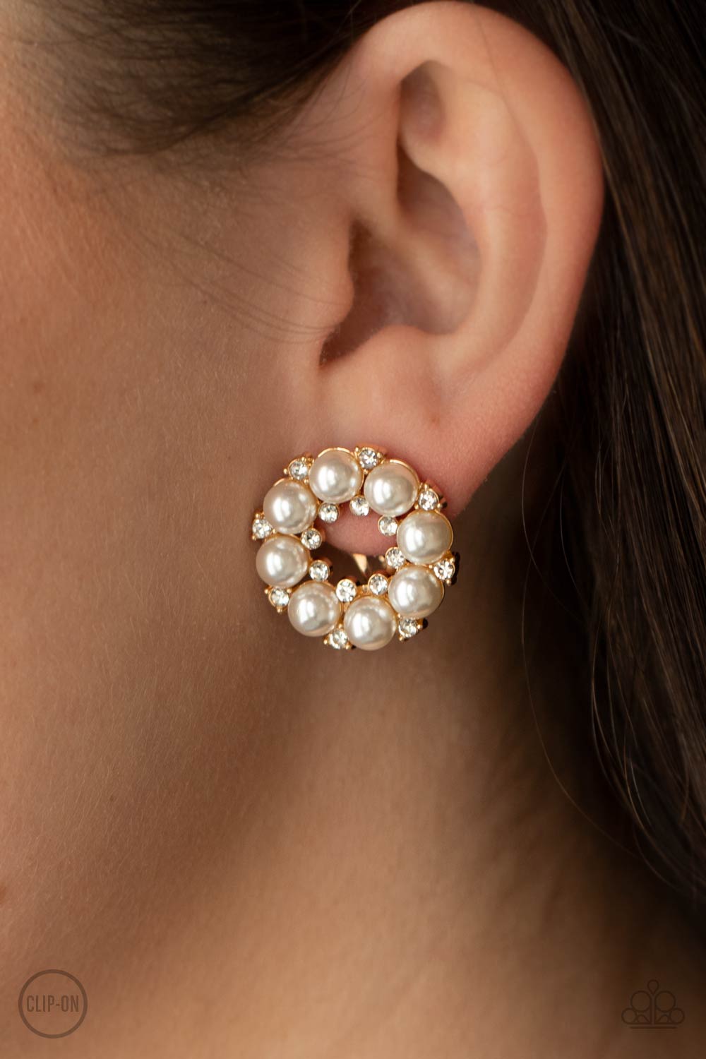 Roundabout Ritz Gold Earring