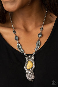 Ruler of The Roost Yellow Necklace