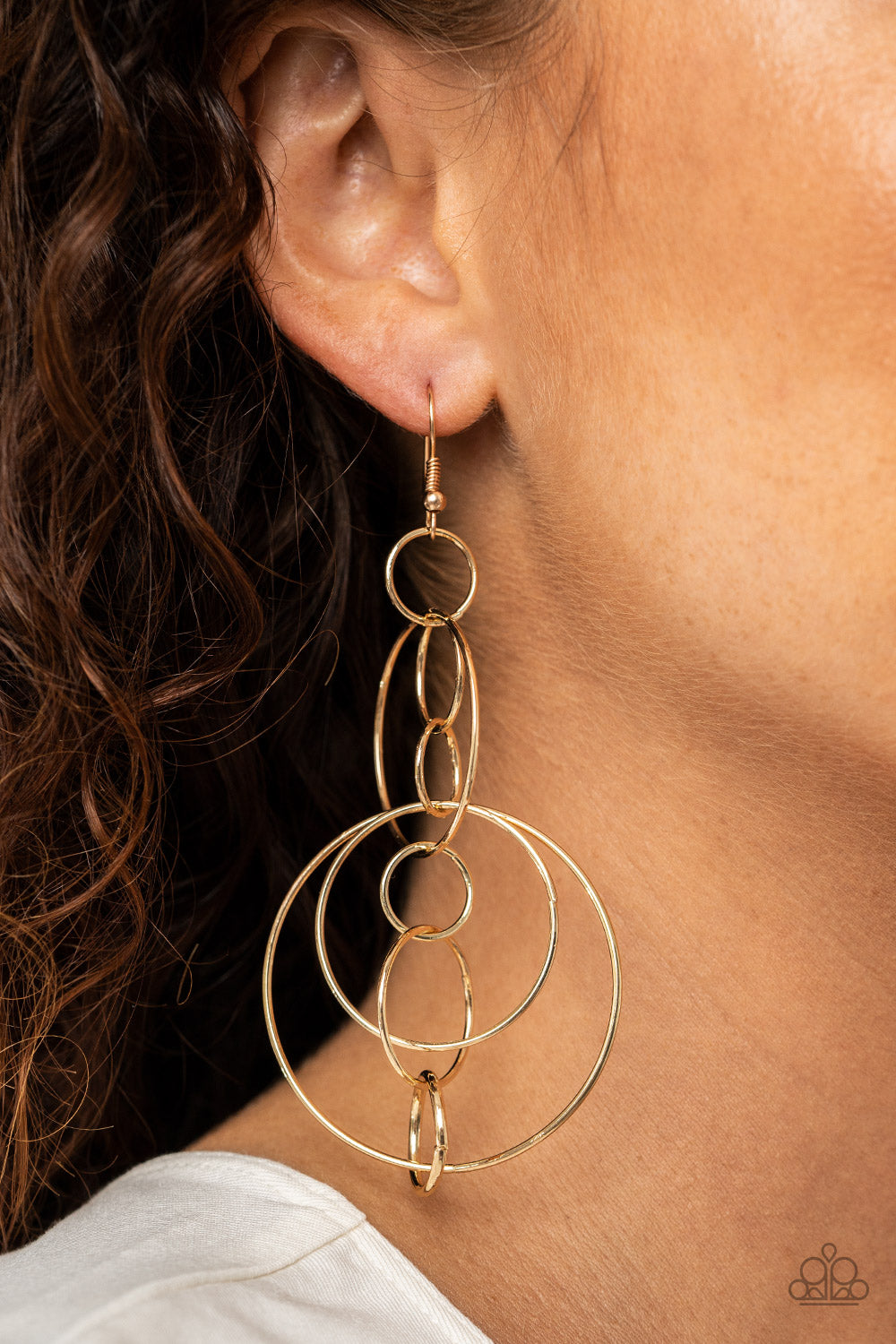 Running Circles Around You Earring (Gold, Silver)