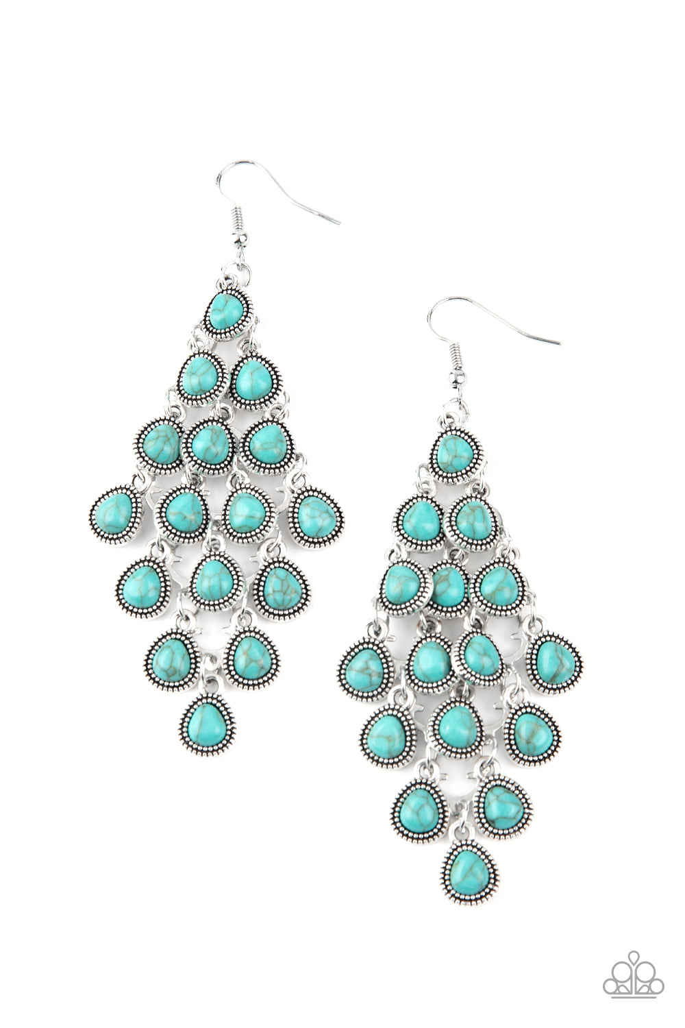 Rural Rainstorms Blue Earring