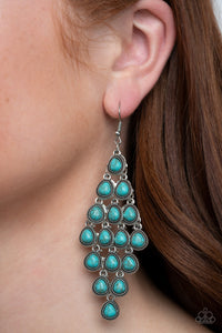 Rural Rainstorms Blue Earring