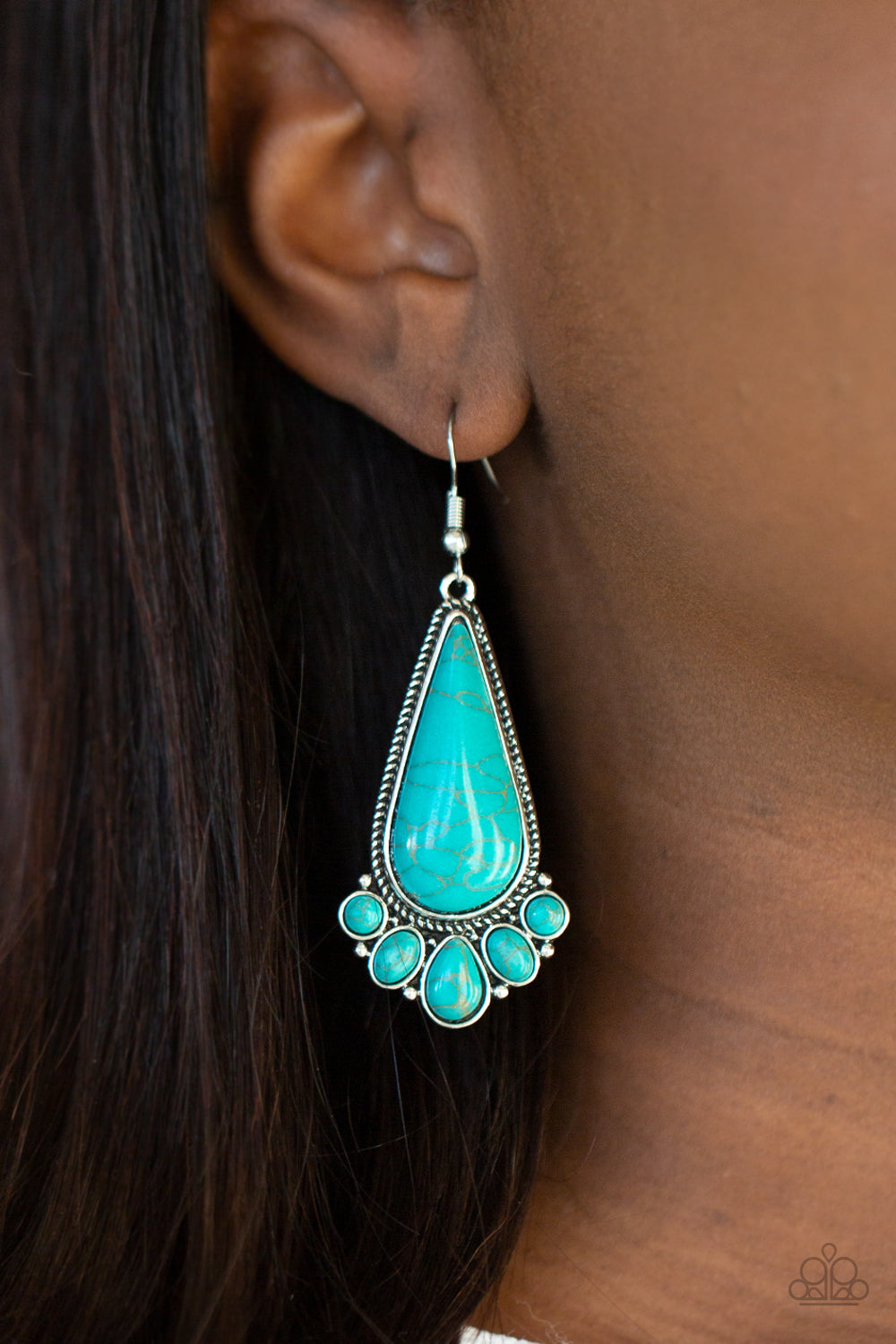 Rural Recluse Blue Earring