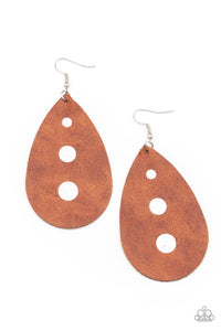 Rustic Torrent Earring (Black, Brown, Gold)