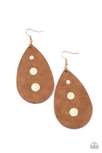 Rustic Torrent Earring (Black, Brown, Gold)