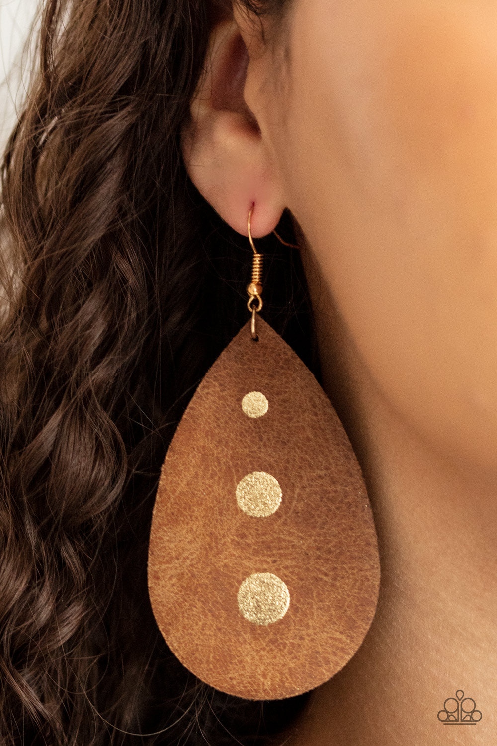 Rustic Torrent Earring (Black, Brown, Gold)