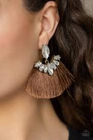 Formal Flair Post Brown Earring